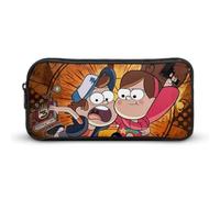 YINGD Gravity Falls Dipper Mabel, astuccio per penne e matite, organizer per studenti, astuccio per cancelleria, articoli per ufficio, per bambini e adulti, Multicolore, Stile europeo e americano