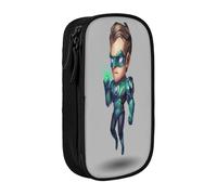 YINGD Green Lantern The Animated Series - Astuccio da viaggio ecologico, in tessuto Oxford impermeabile, per artisti, studenti, amanti del trucco, Multicolore, Stile europeo e americano, retrò