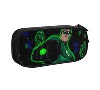 YINGD Green Lantern The Animated Series - Astuccio portapenne extra con 8 scomparti per pennarelli, matite, pennelli (uso ufficio e scuola), Multicolore, Stile europeo e americano, retrò, moderno