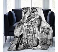 YINGD John Actor Wayne - Coperta in pile di flanella ultra morbida, leggera, per divano, letto, 125 cm x 100 cm