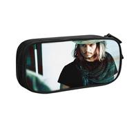 YINGD Johnny Depp - Astuccio per utensili da forno, fodera resistente al calore, per misurini, penne, biglietti di ricette, Multicolore, Stile europeo e americano, retrò, moderno