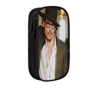 YINGD Johnny Depp - Astuccio per utensili da forno, fodera resistente al calore, per misurini, penne, biglietti di ricette, Multicolore, Stile europeo e americano, retrò, moderno