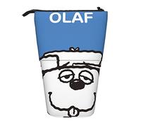 YINGD Olaf Snoopy - Astuccio espandibile con motivo arachidi, retrattile, di grande capacità, leggero, per studenti, xz81, Nero , 21x10.5x5cm, Organizer per borse