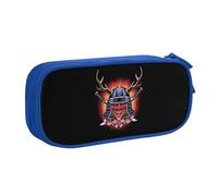 YINGD Oni Mask Samurai Pattern Pencil Pouch Pencil Bag, Multicolore, Stile europeo e americano, retrò, moderno