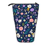 YINGD Snoopy, astuccio espandibile con arachidi, organizer retrattile, carino e di grande capacità, per ragazzi e ragazze, leggero, per scuola e ufficio, xz42, Nero , 21x10.5x5cm, Organizer per borse