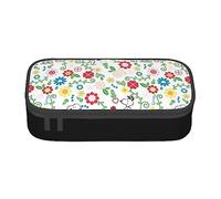 YINGD Snoopy, astuccio per cancelleria, portapenne, grande capacità, per ufficio, carino, astuccio per cosmetici, articoli di cancelleria, per ragazzi, ragazze, bambini e adulti, Nero , 21x10.5x5cm