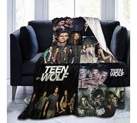 YINGD Teen Wolf TV Show Novità Morbido Flanella Coperta Collage Coperta Anti Pilling Letto Coperta per Camera Da Letto Divano Decorazione 150x125cm