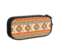 YINGD Tequan - Astuccio grande capiente, stile vintage sud-occidentale, stile azteco, 2 scomparti
