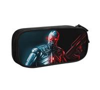 YINGD Terminator The Resistance - Astuccio con 3 divisori in rete, borsa portatile con cerniera per cancelleria, gioielli, auricolari (poliestere)
