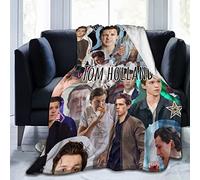 YINGD Tom Holland Coperta di agnello con stampa a D Coperta di peluche per soggiorno, camera da letto, dormitorio, multicolore