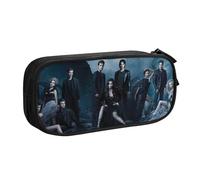 YINGD Vampire Diaries Series - Astuccio portapenne a doppio strato, grande capacità, per la scuola, cancelleria e ufficio, per bambini e adulti, Multicolore, Stile europeo e americano, retrò, moderno