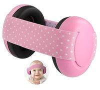 YingErTool Cuffie antirumore per bambini, 21 dB, con cancellazione del rumore, per bambini da 0 a 36 mesi, protezione dell'udito sicura e lenitiva, ideale per i viaggi, rosa, Taglia unica