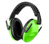 YingErTool Cuffie antirumore per bambini/bambini (3-16 anni), SNR 26 dB, cuffie antirumore, protezione dell'udito per fuochi d'artificio/Monster Truck Show/Concert, archetto regolabile, Verde, Taglia