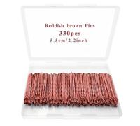 YINGFENG - Forcine per capelli lucide, 330 ct, 5,5 cm, per acconciature, comode, con chiusura a blocco, accessori per capelli indolore, per donne e uomini, tutti i tipi di capelli