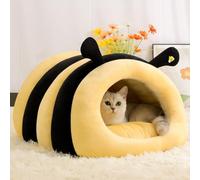 Yinghesheng Grotta per Gatti e Cuccia per Cani di Piccola Taglia e Gatti, Morbida Cuccia Calda per Animali Domestici, Divano in Peluche per Gatti per Coccole e sonnellini,50x45x30cm