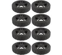 YINGhhh 8Pcs Travel Suitcase Wheel Covers con riduzione del rumore flessibile fiore silicone protezioni per bagagli copertura protettiva per bagagli, Nero , One Size