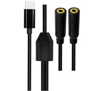 YINGhhh Adattatori audio da tipo C a 3,5 mm con decoder digitali Plug & Play Splitter per cuffie per smartphone, tablet, computer portatili, dispositivi multipli, compatibile con USB C Sound Splitter
