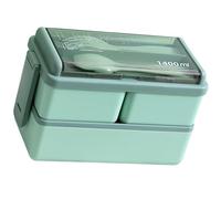 YINGhhh Contenitore per il pranzo a doppio strato per la preparazione dei pasti per la conservazione degli alimenti con texture pasto adatto per scuola ufficio contenitore per il pranzo a doppio