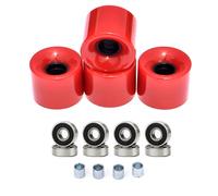 YINGhhh Set di 4 longboard per skateboard da strada, con cuscinetti e distanziatori, set di longboard