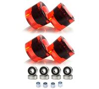 YINGhhh Set di 4 longboard per skateboard da strada, con cuscinetti e distanziatori, set di longboard