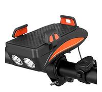 Yingm Facile da Installare Portafoglio della Torcia Ricaricabile del Faro di Luce della Mountain Bike Comodo Supporto per Telefono da Bicicletta (Colore : Orange, Size : 10.5x5.5cm)