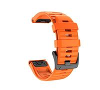 YINGO Cinturino a banda compatibile con Garmin Fenix 6 6x Pro Quick Compatibile con cinturino da 22 mm 26mm Fenix 5 5x Plus a rilascio rapido in silicone(Orange,26mm for Fenix6X 5X)