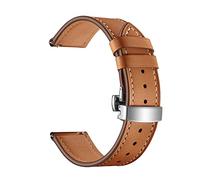YINGO Cinturino in pelle da 22 mm con sgancio rapido, compatibile con gli accessori for smartwatch Vivoactive 4S/Move 3S/Active S/Rey(Brown,For Captain Marvel)