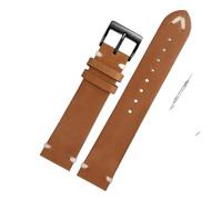 YINGO Guardalieri compatibili con ORIS 65 Replica Guardia in pelle con cinturino da immersione serie(Brown-black,22mm)