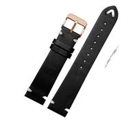 YINGO Guardalieri compatibili con ORIS 65 Replica Guardia in pelle con cinturino da immersione serie(Black-rose gold,20mm)