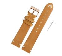 YINGO Guardalieri compatibili con ORIS 65 Replica Guardia in pelle con cinturino da immersione serie(Light brown-rosegold,20mm)