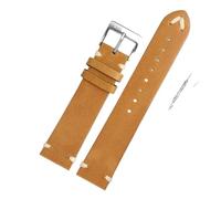 YINGO Guardalieri compatibili con ORIS 65 Replica Guardia in pelle con cinturino da immersione serie(Light brown-steel,18mm)