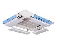 Yingpai Deflettore condizionatore per climatizzazione centrale a soffitto, Impedisci all'aria di soffiare dritto, regolabile in inclinazione, adatto per 54-84 cm, materiale plastico leggero (un pezzo)