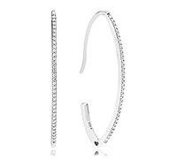 YINGQI Orecchini in Argento Sterling 925 con Orecchini a Forma di Foglia Ovale per Gioielli da Regalo di Nozze da Donna