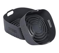 YINGRACE 22CM Accessori Friggitrice ad Aria in Silicone, 2PCS Quadrata Teglie Cestino Friggitrice ad Aria per Moulinex 6,5L EZ8018, Princess 6,5L, Riutilizzabile Invece di Carta Forno