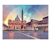 Yingxin34 Puzzle per Adulti 3000 Pezzi - (Roma Vaticano-Piazza San Pietro) Jigsaw Puzzle 3000 pezzi-48.03x31.88 Pollici (122 x 81cm)