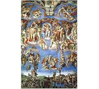 Yingxin34 Puzzle per Adulti Famosi della Pittura a Olio 1000 Pezzi Puzzle-Puzzle Cristiano-Giudizio Universale di Michelangelo-Giochi Divertenti per la casa 26 X 38 cm