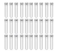 yingyingjia Provette da laboratorio in plastica trasparente da 20 ml con coperchio, multiuso, for cavi USB, bomboniere, organizer for scatole di imbottigliamento