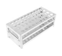 yingyingjia Supporto for provette da 40 pezzi, supporto for prelievo di sangue, attrezzatura scolastica, contenitore for provette da centrifuga in alluminio