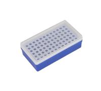 yingyingjia Supporto for provette da centrifuga in plastica da 72 posti, 0,5 ml, con coperchio trasparente, supporto for provette da laboratorio