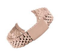 YingYou Acciaio inossidabile Banda for orologio curvo in acciaio inox 13 17 18 19 20 21 21 22 millimetri 5beads in metallo in metallo cinturino in metallo cinturino da polso Braccialetto Turtle fibbia