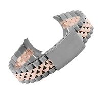 YingYou Acciaio inossidabile Banda for orologio curvo in acciaio inox 13 17 18 19 20 21 21 22 millimetri 5beads in metallo in metallo cinturino in metallo cinturino da polso Braccialetto Turtle fibbia