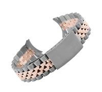 YingYou Acciaio inossidabile Banda for orologio curvo in acciaio inox 13 17 18 19 20 21 21 22 millimetri 5beads in metallo in metallo cinturino in metallo cinturino da polso Braccialetto Turtle fibbia
