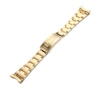 YingYou Cinturino da polso in acciaio inossidabile massiccio, compatibile con Daytona Oyster Perpetual Submariner Seiko NH35, da 20 mm e 21 mm.(Gold,20mm)