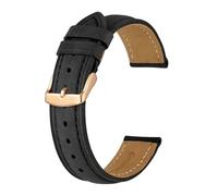 YingYou, cinturino di ricambio in pelle Crazy Horse, da 18 mm, 20 mm, 21 mm, 22 mm, 24 mm, cinturino di ricambio con fibbia in oro rosa per orologi da uomo, 18mm, Agata
