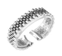 YingYou Cinturino for accessori for orologio in acciaio inossidabile massiccio compatibile con cinturino for orologio Rolex DATEJUST DAY-DATE OYSTERPERTUAL DATE 17mm 20mm 21mm(Silver 5,21mm no logo)