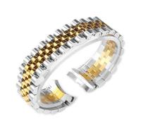 YingYou Cinturino for accessori for orologio in acciaio inossidabile massiccio compatibile con cinturino for orologio Rolex DATEJUST DAY-DATE OYSTERPERTUAL DATE 17mm 20mm 21mm(Silver Gold 5,20mm no lo