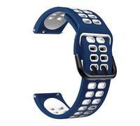 YingYou Cinturino in silicone sportivo da 20 mm a sgancio rapido compatibile con Garmin Forerunner 55 245 645 Music/Vivoactive 3/Venu Watch Band Wristband Bracciale(Midnight blue White)