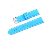 YingYou Guarda Band 18mm 20mm 22mm 24mm in silicone Sport di gomma in silicone adatto for Zwart Bay Khaki Braccialetto da donna Bracciale da donna con cinturino da donna(Light blue-Silver,22mm)