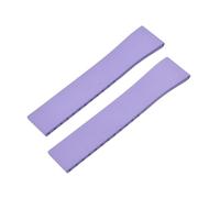 YingYou New FKM Watch Strap With Quick-release Butterfly Gold Buckle. Compatible With 16mm, 18mm, 19mm, 20mm, 21mm, And 22mm CTS Rubber Watch Strap Cutting Sizes.(Purple2 No Buckle,18mmx16mm)