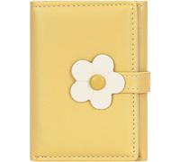 YINHEXI Portafoglio da donna con blocco RFID, piccolo, elegante, con porta carte di credito per ragazze, Colore: giallo panna., Twee